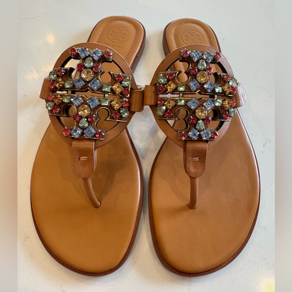 Tory Burch Crystal Miller in Desert Camel Color
